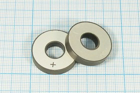 Ультразвуковой пьезоэлемент 25xd 9.5x5мм, кольцо, 62.19кГц; пэу 25xd 9,5x5\кольцо\62,19кГц\ \PZT4\\\