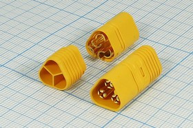 Разъем питания DC вилка, 3C, на кабель, MT-60M