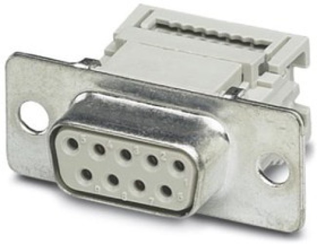 1688829, VS-09-BU-DSUB-FK 9 Way Panel Mount D-sub Connector Socket