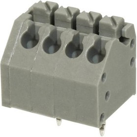 TBL002A-350-04GY-2GY, Fixed Terminal Blocks Terminal block, screwless, 3.50, 45, 4 poles, cool gray