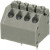 TBL002A-350-04GY-2GY, Fixed Terminal Blocks Terminal block, screwless, 3.50, 45, 4 poles, cool gray