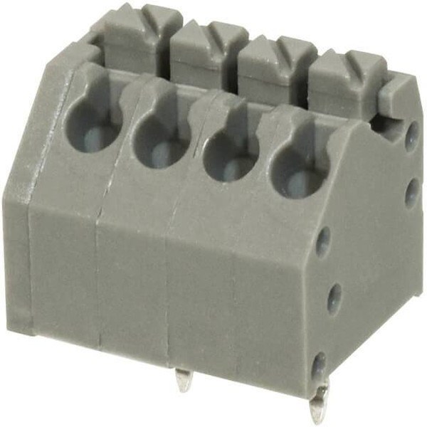 TBL002A-350-04GY-2GY, Fixed Terminal Blocks Terminal block, screwless, 3.50, 45, 4 poles, cool gray