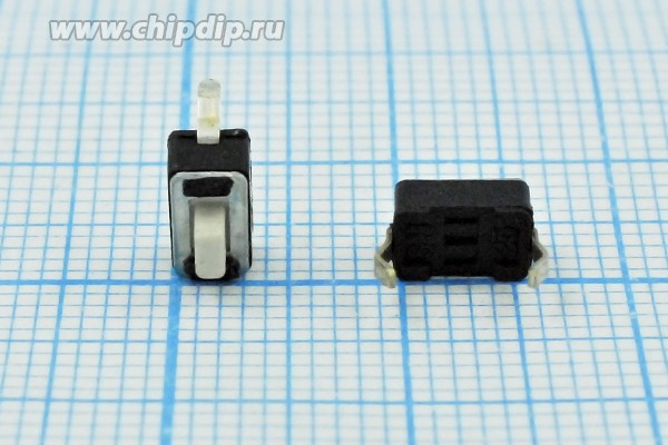 Тактовая кнопка, 6.0x 3.5x 5.0, алгоритм работы NO, контакты 2PF, SKHLABA010