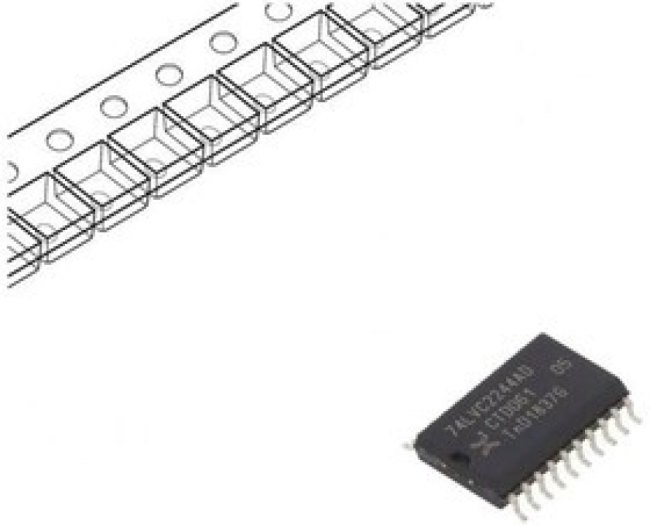 74LVC2244AD,118, IC: digital; buffer,non-inverting,line driver; Ch: 8; CMOS,TTL 74LVC2244AD,118, IC: digital; buffer,non-inverting,line driver; Ch: 8; CMOS,TTL