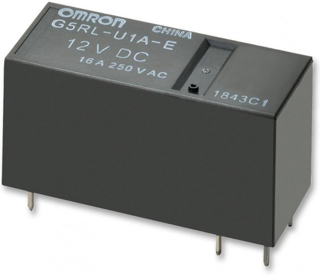 G5RLK1E DC24, Универсальное реле, серия G5RL-K, силовое, две катушки с защелкой, SPDT, 24В DC, 16А