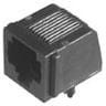106066-2, Conn RJ-45 F 8 POS 1.02mm Solder RA Thru-Hole 8 Terminal 1 Port Cat 3 Tray