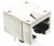 106066-2, Conn RJ-45 F 8 POS 1.02mm Solder RA Thru-Hole 8 Terminal 1 Port Cat 3 Tray