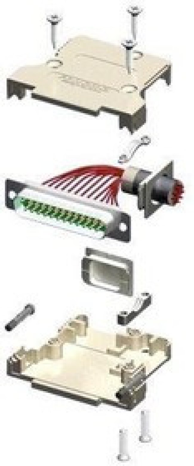 173111-0221, D-Sub Backshells 9C LOCKABLE STRAIGHT ONLY