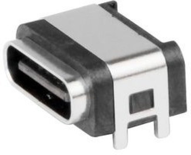 217176-0001, USB Connectors Top-Mnt SMT IPx5 6Ckt Type C Rec.