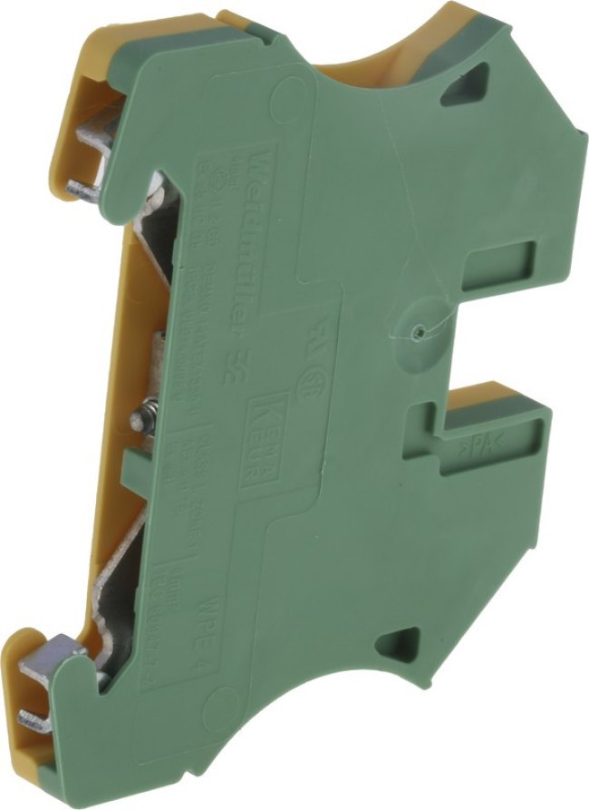1010100000, 2-Way WPE 4 Earth Terminal Block, 10 22 AWG Wire, Screw Down, Wemid Housing, ATEX 1010100000, 2-Way WPE 4 Earth Terminal Block, 10 22 AWG Wire, Screw Down, Wemid Housing, ATEX