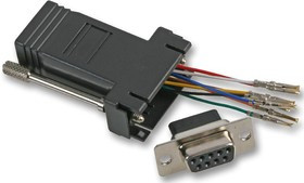 UT152, Переходник разъема, RJ45, 8 вывод(-ов), Гнездо, D Sub, 9 вывод(-ов), Гнездо UT152, Переходник разъема, RJ45, 8 вывод(-ов), Гнездо, D Sub, 9 вывод(-ов), Гнездо