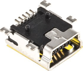 A-USB B-M5-SMD-C, Straight, SMT, Socket Type B USB Connector