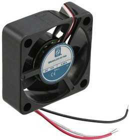 OD3010-12HB01A, DC Fans DC Fan, 30x30x10mm, 12VDC, 4.6CFM, 0.1A, 31dBA, Ball, Wire, Open Collector Tach