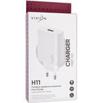 Блок питания (сетевой адаптер) VIXION H11 1xUSB Quick Charger 3.0 (белый)
