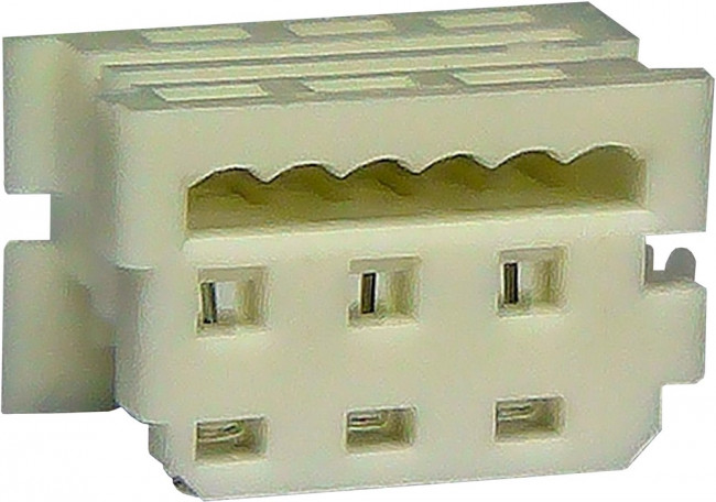MP008690, CONNECTOR HOUSING, RCPT, 6POS, 1.27MM