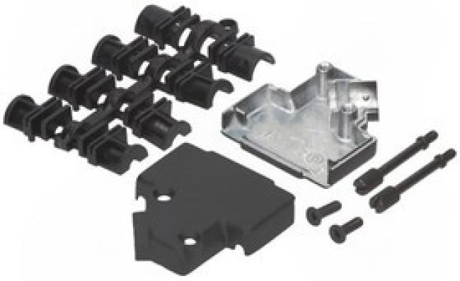 MHD45ZK15-BK-K, Корпус: для разъемов D-Sub, D-Sub 15pin, D-Sub HD 26pin, UNC4-40 MHD45ZK15-BK-K, Корпус: для разъемов D-Sub, D-Sub 15pin, D-Sub HD 26pin, UNC4-40