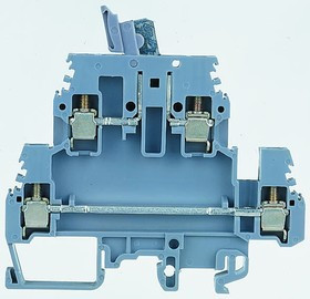 1SNA115561R1500, SNA Series Grey DIN Rail Terminal Block, 4mm², Double-Level, Screw Termination