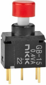 GB15AP-XC, Pushbutton Switches SPDT MOM .130 GB SERIES