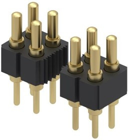 829-22-005-20-002101, Headers &amp; Wire Housings Spring-Loaded Hdr,1R Horiz Mount, T/H, 5