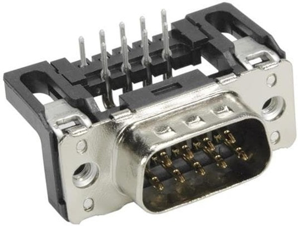 09651227801, Разъем D-Sub, PIN: 9, гнездо, "папа", угловой 90°, THT, M3, Ресурс: 50 циклов 09651227801, Разъем D-Sub, PIN: 9, гнездо, "папа", угловой 90°, THT, M3, Ресурс: 50 циклов