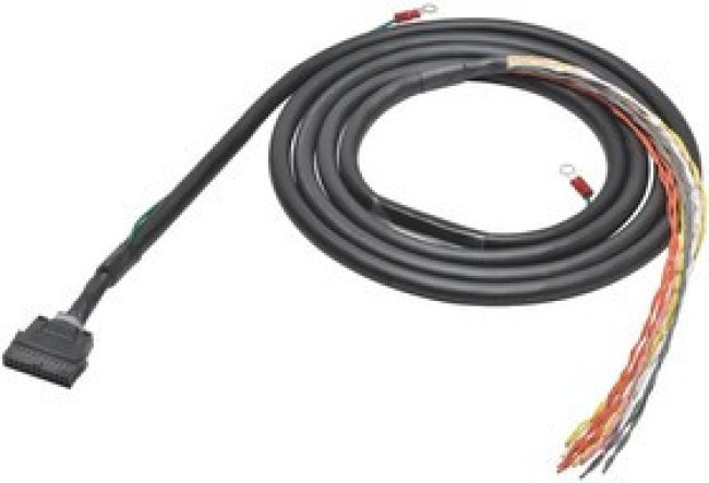 XW2ZRA200C, I/O Connection Cable, 16 I/O Points, MIL20 to Open End, 2m 2m