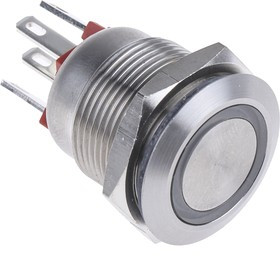 MPI002/28/RD, Pushbutton Switches RED RING SOLDER LUG