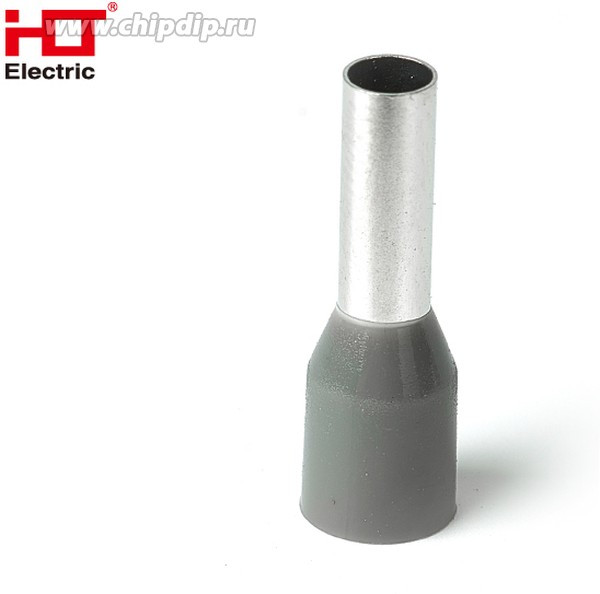 084-04-26, Наконечник-гильза Е4009 4мм² с изолированным фланцем серый (уп./100 шт) HLT 084-04-26, Наконечник-гильза Е4009 4мм² с изолированным фланцем серый (уп./100 шт) HLT
