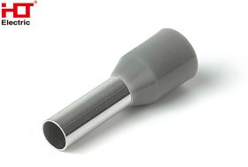 084-04-26, Наконечник-гильза Е4009 4мм² с изолированным фланцем серый (уп./100 шт) HLT 084-04-26, Наконечник-гильза Е4009 4мм² с изолированным фланцем серый (уп./100 шт) HLT