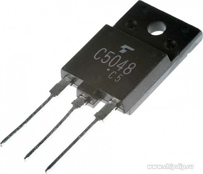 2SC5048, Биполярный транзистор, NPN, 1500 В, 12 А, 50 Вт