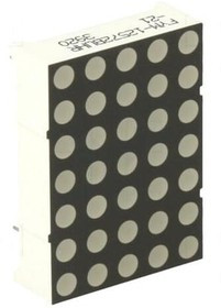 FYM-12572BUHR-21, Дисплей: LED, матрица, 5x7, красный, 18-36мкд, 18,28x27,48x8,5мм