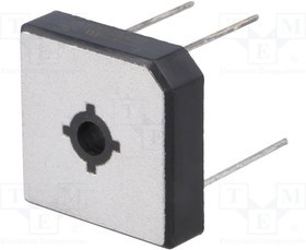 GBPC5001W, Диодный мост: однофазный, Urmax: 100В, If: 50А, Ifsm: 450А, MBR-25W