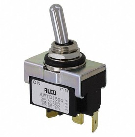 7-6437630-0, Переключатель: тумблер; Пол: 2; SPDT; 20A/250ВAC; 20A/30ВDC; IP67