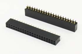 Разъем PBD-2x21 розетка, шаг P2.54, контакты 42P, монтаж на плату