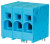 TBL008-1000-03BE, Fixed Terminal Blocks Terminal block, screwless, 10.0, Horizontal, 3, Blue
