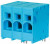 TBL008-1000-03BE, Fixed Terminal Blocks Terminal block, screwless, 10.0, Horizontal, 3, Blue