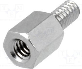 TFM-6/6/DR2100, Дистанцирующая стойка с резьбой, 6мм, Внутр.резьба: UNC4-40