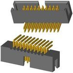 3221-16-0200-00, Conn Shrouded Header HDR 16 POS 1.27mm Solder RA Thru-Hole