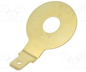 61-2395-11/0000, Наконечник: плоский, "папа", M8, винтами, сплав меди, угловой