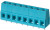TB004-508-08BE, Fixed Terminal Blocks Terminal block, screw type, 5.08 , horizontal, 8 poles, CUI Blue, slotted screw, PCB mount