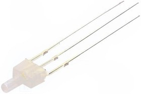 OSRWPA7K92B, LED; 2mm; red/cold white; bicolour; 330?500mcd; 90°; Front: flat