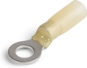 НКИ-Т 6.0-6, Наконечник кольцевой изолированный желтый с термоусаживаемой манжетой