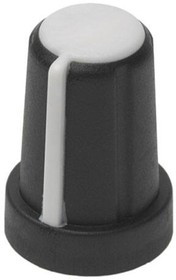 1227-K, Knobs &amp; Dials S/T Control Knob 1/4" Flat to 5/32