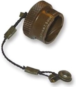 850004B, Souriau 851 MIL-C-26482 G Series 1 Male Dust Cap, Shell Size 12, Metal