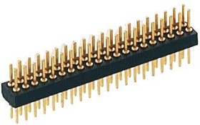 852-80-014-10-001101, Straight Through Hole Pin Header, 14 Contact(s), 1.27mm Pitch, 2 Row(s), Unshrouded
