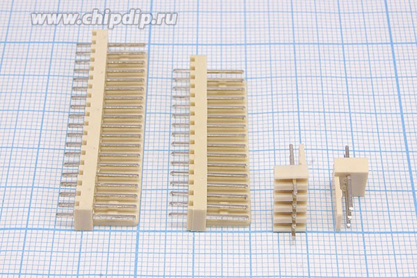 Штекер питания WF, однорядный, 8 контактов, шаг 2.54, на плату, WF-08; №2194 штек пит WF\1x 8\P2,54\плат\\WF-08