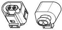 493989-1, Automotive Connectors HSG 2 POSN. JPT ASSY