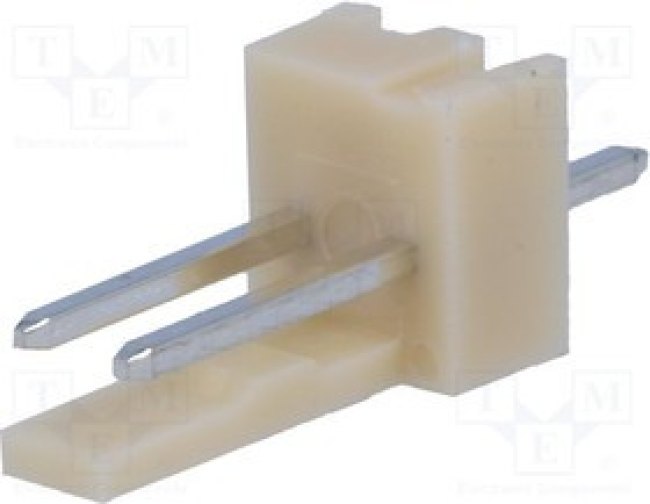 NS25-W2P, Гнездо, провод-плата, "папа", NS25, 2,54мм, PIN: 2, THT, 250В, 3А
