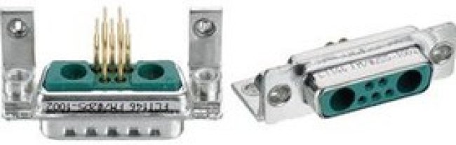 173107-0096, D-Sub hybrid-socket, Socket, 7W2, PCB Pins