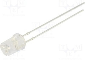 OSO5PA53C1A, LED; 5mm; orange; 500?750mcd; 120°; Front: recessed; 2.1?2.6V; 78mW