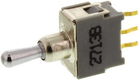 ATE1E, Toggle Switch, PCB Mount, On-Off-On, SPDT, Through Hole Terminal, 48V